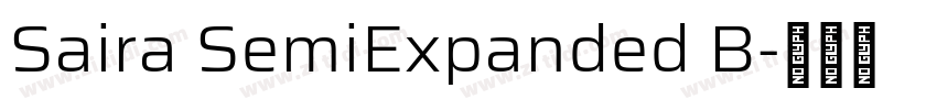 Saira SemiExpanded B字体转换 Saira SemiExpanded B字体转换